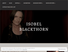 Tablet Screenshot of isobelblackthorn.com
